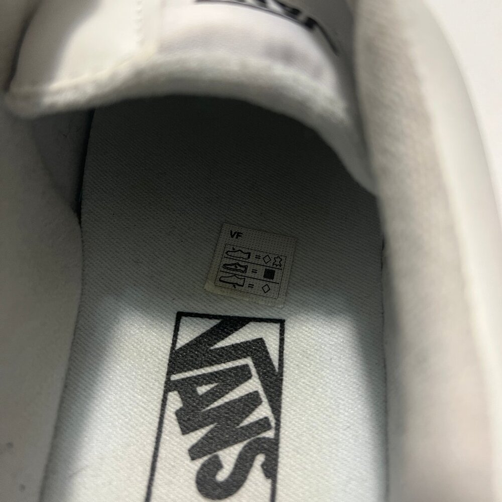 Vans White Leather "Seldan" Low Top Sneaker - Picture 12 of 14